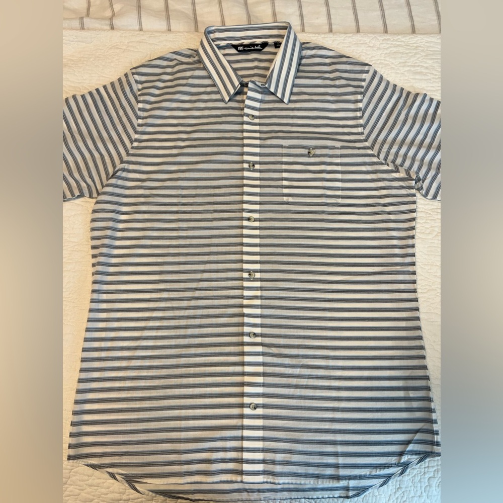 Travismathew Men’s Button Down Short Sleeve Shirt NWOT